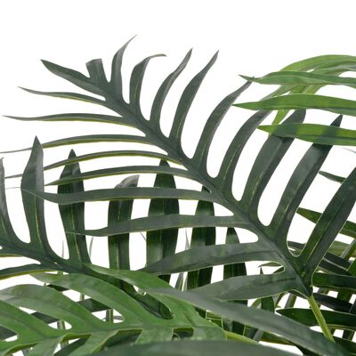 vidaXL Umetna palma z loncem zelene barve 165 cm