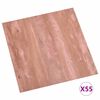 vidaXL Talne deske 55 pcs Rdeča 5,11 m&sup2; PVC