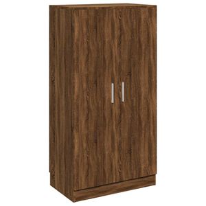 vidaXL Omarica za čevlje rjav hrast 55x35x108 cm inženirski les