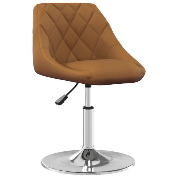 vidaXL Barski stolček rjav žamet