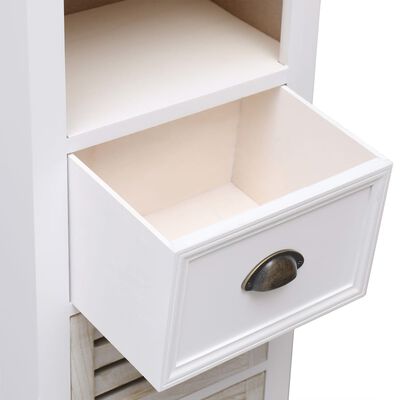 vidaXL Komplet kopalniškega pohištva 5-delni iz trdnega lesa bel