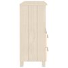 vidaXL Komoda HAMAR medeno rjava 85x35x80 cm trdna borovina
