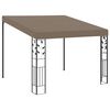 vidaXL Paviljon za namestitev na steno 3x3x2,5 m taupe