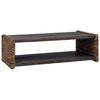vidaXL Klubska miza Naravna 110 x 55 x 35 cm Masivni mahagonijev les