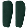 vidaXL Vzglavje z u&scaron;esi temno zeleno 83x23x78/88 cm žamet