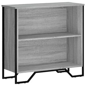 vidaXL Knjižna omara siva sonoma 80x31x74,5 cm inženirski les