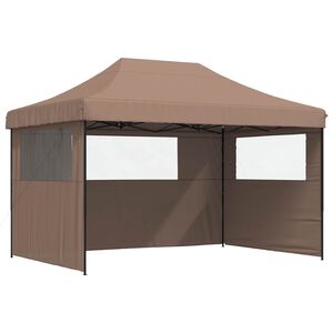 vidaXL Zabavni &scaron;otor 279 x 410 x 315 cm Rjava Oxford tkanina