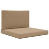 vidaXL Zunanja blazina za kavč Poliester Taupe 80 x 80 cm