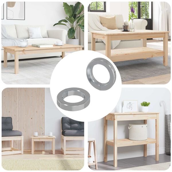 vidaXL Podložka s pomladjo 2 pcs Bela 13 x 1 mm elezo