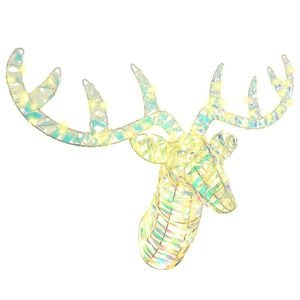 vidaXL Jelenova sani med 140 LED Toplo bela 68 x 36.5 x 62.5 cm PET