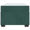 vidaXL Posteljni okvir z vzmetnico Temno zelena 100 x 200 cm Žamet