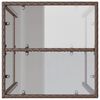 vidaXL Zunanja barska miza rjava 70x70x110 cm poli ratan