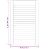 vidaXL Vrata za omarico z letvicami 4 kosi 61,5x39,4 cm trdna borovina