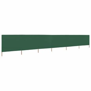 vidaXL 6-panelni vetrobran tkanina 800x80 cm zelen