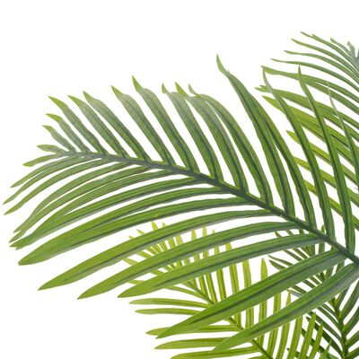 vidaXL Umetna palma z loncem zelena 120 cm