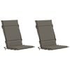 vidaXL 2-delne blazine za visok naslon GEMERT 2 pcs 100% poliester