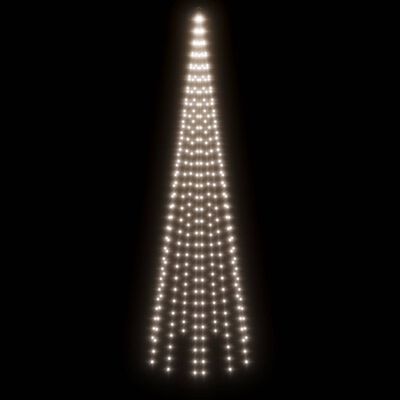 vidaXL Novoletna jelka iz 310 hladno belih LED lučk 300 cm