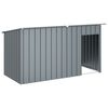 vidaXL Pasja uta s streho antracitna 196x91x110 cm pocinkano jeklo
