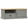 vidaXL TV omarica VIGO siva 106x40x40 cm trdna borovina