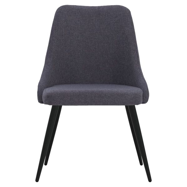 vidaXL Jedilni stoli 4 kosi temno sivo blago