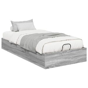 vidaXL Ottomanska postelja Siva Sonoma 193 x 75,5 x 25 cm