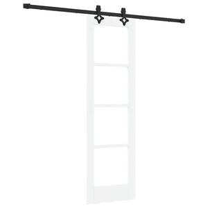 vidaXL Drsna vrata ORKDAL 61 x 198,5 cm Trden borov les in steklo