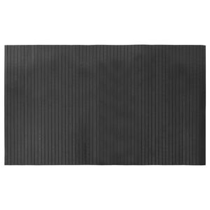 vidaXL Preproga pravokotna siva 60x100 cm bambus
