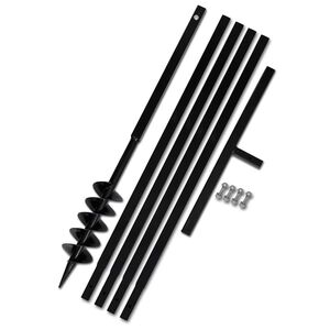 Jeklen spiralni vrtalni sveder za zemljo z ročajem 100 mm s 5 m pod.