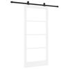 vidaXL Drsna vrata ORKDAL 93 x 202 cm Trden borov les in steklo