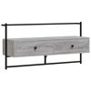 vidaXL TV omarica stenska siva sonoma 100,5x30x51 cm inženirski les