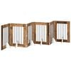 vidaXL Zložljivo pasje vrata s stojali 6 pcs Star les 362 cm