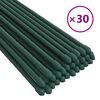 vidaXL Oporni stebri za vrtne rastline 30 kosov zeleni 115 cm jeklo