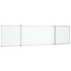 vidaXL Magnetna tabla zložljiva 200x50x1,7 cm aluminij