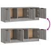 vidaXL TV omarica siva sonoma 102x35x36,5 cm inženirski les