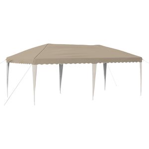 vidaXL Zložljivi &scaron;otor za zabave 575 x 290 x 245 cm Krem