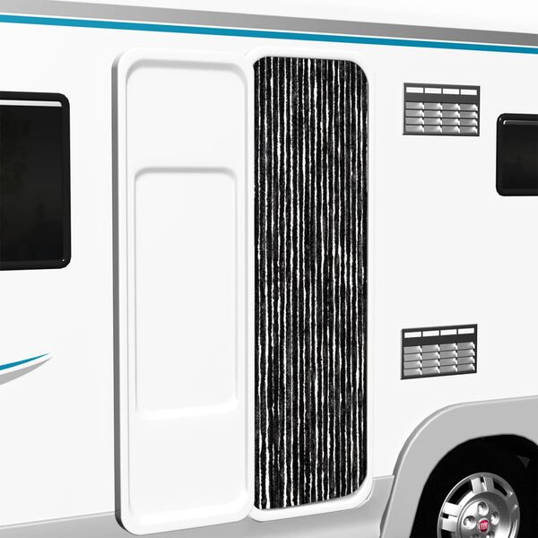 vidaXL Zavesa proti mrčesu iz šenilje 56x185 cm antracitna