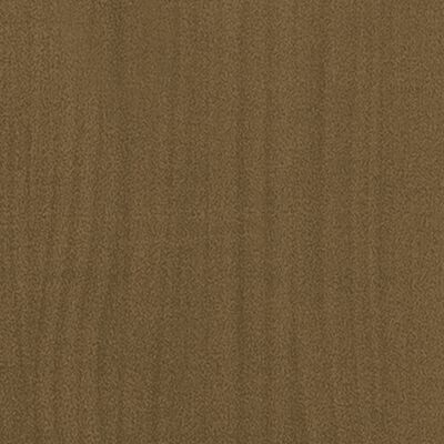 vidaXL Klubska mizica medeno rjava 75x50x33,5 cm trdna borovina