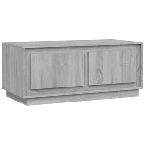 vidaXL Klubska mizica siva sonoma 102x50x44 cm inženirski les