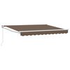 vidaXL Vlečna tenda Taupe 3,5 x 2 m Poliester in aluminij