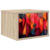 vidaXL Stenska nočna omarica HEESCH Sonoma hrast 36 x 33 x 25 cm