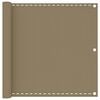 vidaXL Balkonsko platno taupe 90x500 cm HDPE