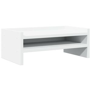 vidaXL Stojalo za ekran belo 42x24x16 cm iverna plo&scaron;ča