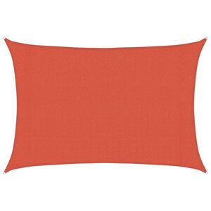 vidaXL Senčno jadro 160 g/m&sup2; terakota 3x4 m HDPE