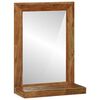 vidaXL Ogledalo za kopalnico Rjava 50 x 22 x 70 cm Masiven les akacije
