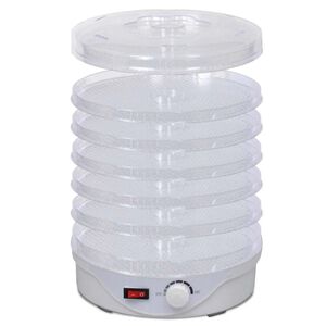 vidaXL Su&scaron;ilnik hrane okrogli 250 W s 6 pladnji