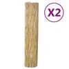 vidaXL Ograja iz trsja 2 kosa 150x500 cm