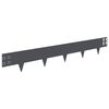 vidaXL Robovi trave 50 pcs 100 x 15 cm Jeklo Antracit