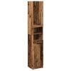 vidaXL Kopalni&scaron;ka omarica Old Wood 32x34x188,5 cm Inženirski les