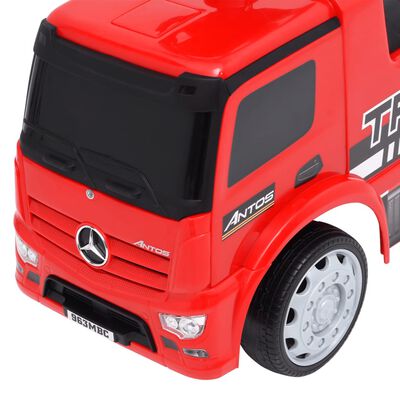 vidaXL Otroški poganjalec Mercedes-Benz tovornjak rdeč