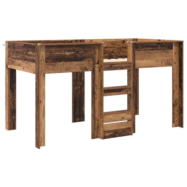 vidaXL Postelja na vzkraj za otroke z vzmetnico Star les 100 x 200 cm